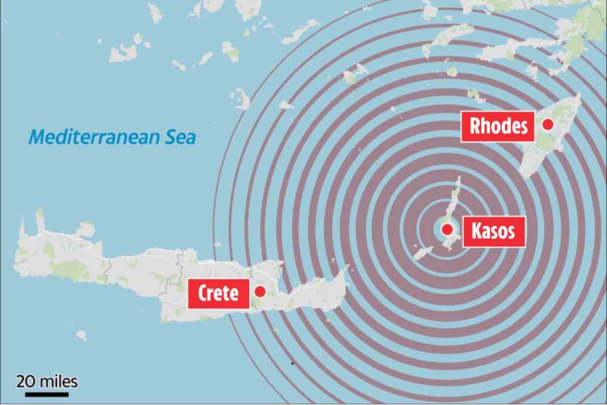 Infografica del terremoto nel Mar Egeo