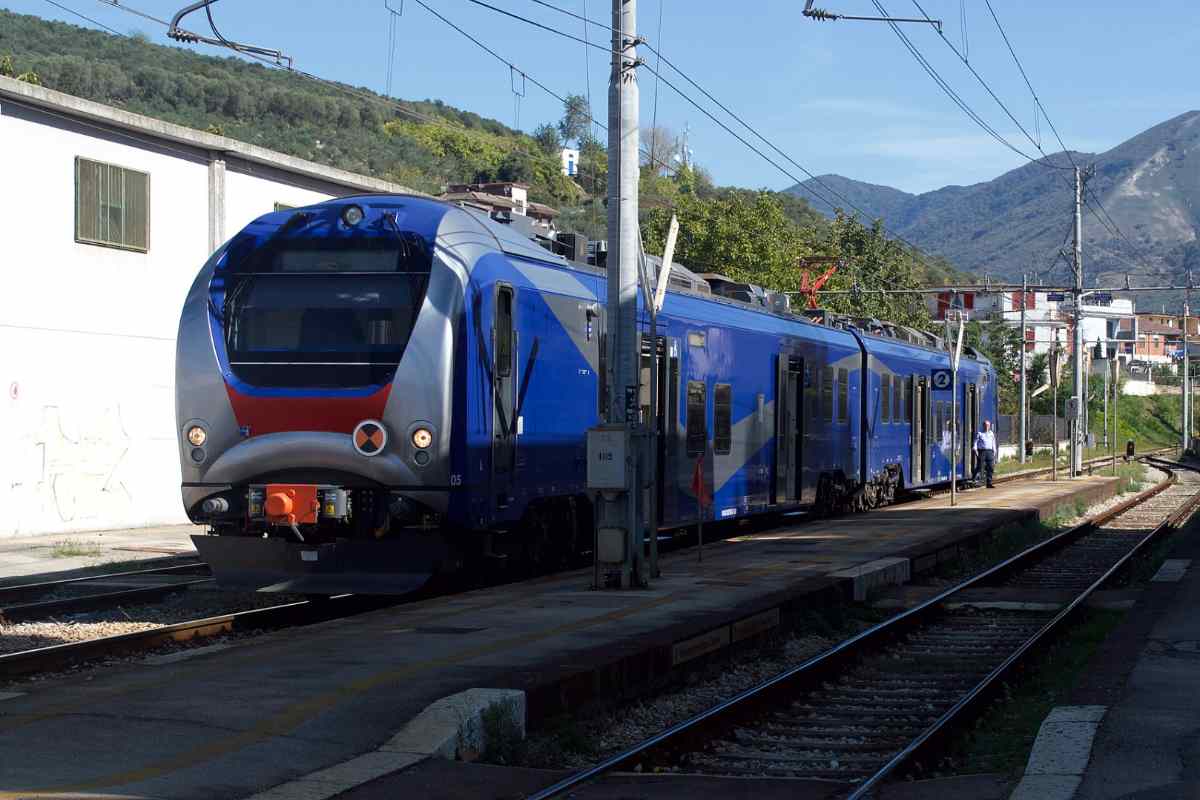Uno dei treni delle EAV